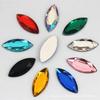 9x20mm Pferdeauge Acryl Flachrückseite Strasssteine für Schmuck und Basteldekoration