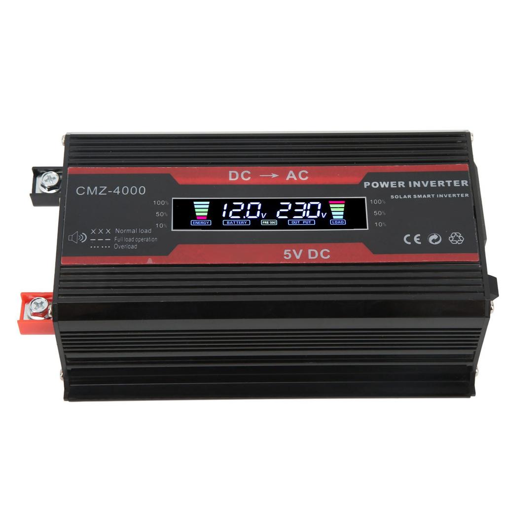 300W Modified Sine Wave Inverter Dual USB Ports 4.2A Fast Charging Car Power Inverter with Color Digital Display 12V To