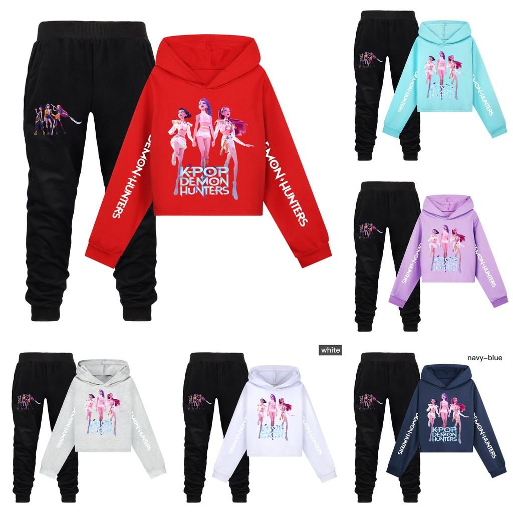 Kpop Dämonenjäger Kinder Sportbekleidungsset Aus Baumwolle Für Aktives Spielen