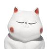 Purple Clay Cats Tea Pet Friends Gift Kitten Statue for Office Desk Tearoom