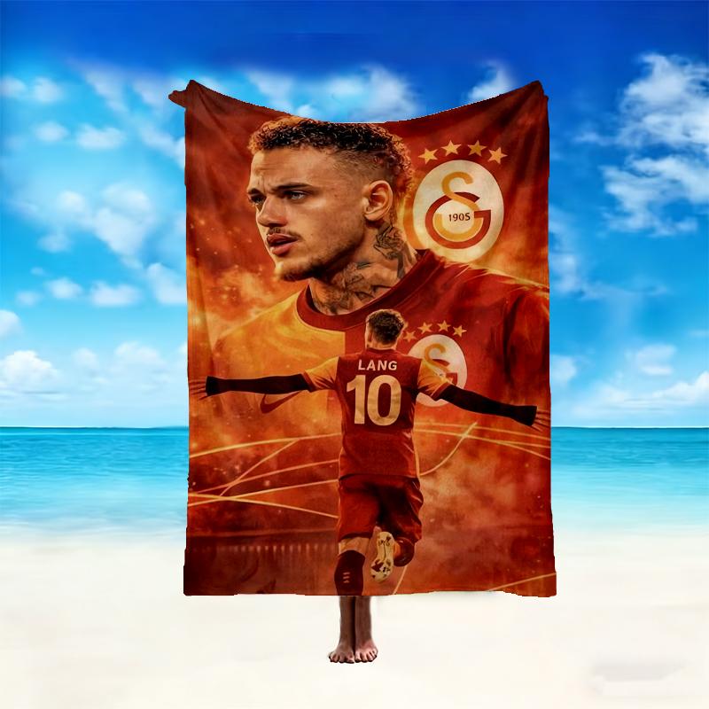 1pc Galatasaray SK Blanket, Cozy Valentine's Day Blanket, Multi-functional Nap Blanket Available Throughout the Four Seasons
