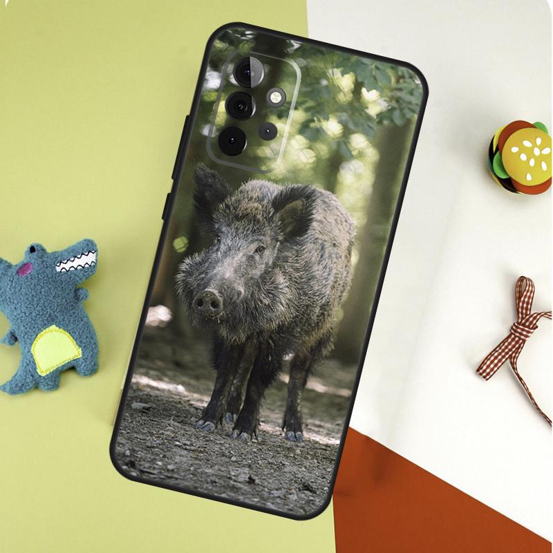 Wild Boar Pig Brown For Samsung Galaxy A55 A35 A15 A54 A34 A14 A53 A33 A13 A05 A06 A16 A22 A32 A52 Phone Case