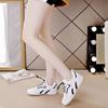 White Shoes for Women In Autumn New Korean Style Versatile Casual Soft Sole Leather Sports Shoes for Women Wearing Dad Shoes for Women At Work