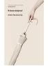 16-Rib Japanese Style Solid Color Umbrella - Automatic Open with Curved Handle, Sun Protection