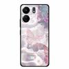Für Redmi 12C 13C 11A Handyhülle Gehärtetes Glas Harte Abdeckung für Xiaomi Redmi 12 C 13 C 11 A Hülle Bunte Blumen Rückseitenhüllen