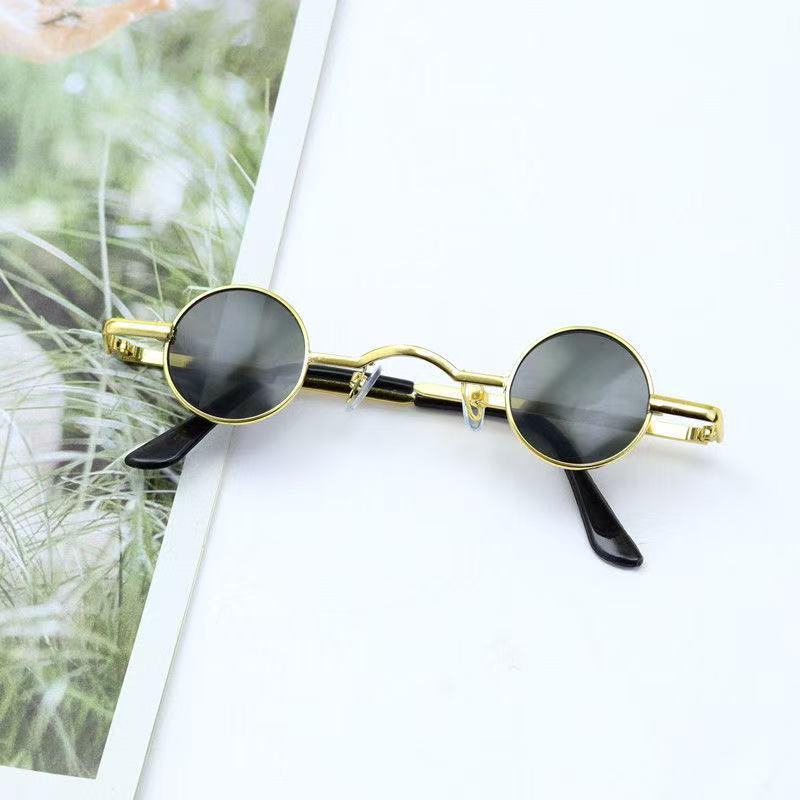 Trendige Mini Runde Retro-Sonnenbrille - Influencer Street Style für Herren