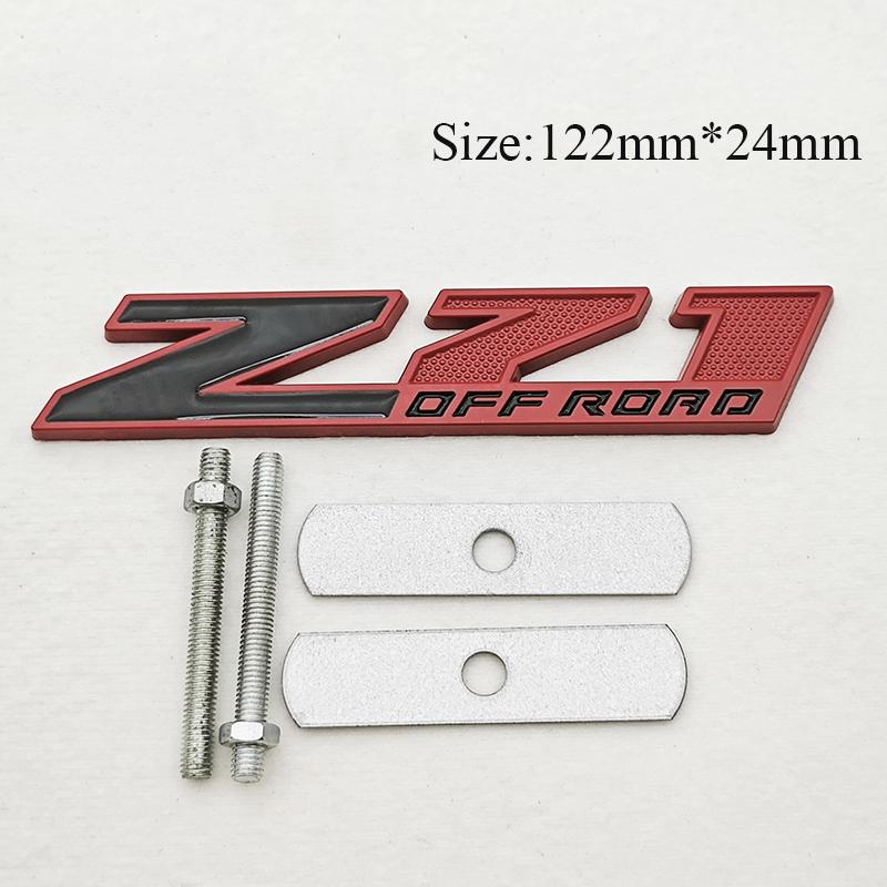 1pc Z71 Off Road Emblem Badge for Chevrolet Silverado GMC Sierra 1500 2500HD 3D Logo Fender Tailgate Decal Car Accessories