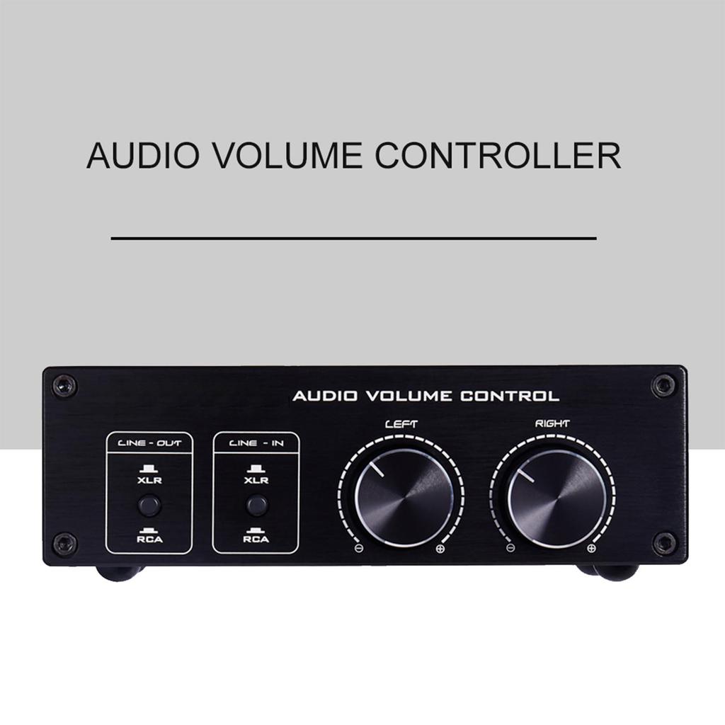 Passive Audio Volume Controller with Fully Balanced and Single Ended Mode for Home Stereo System Preamplifier Speaker
