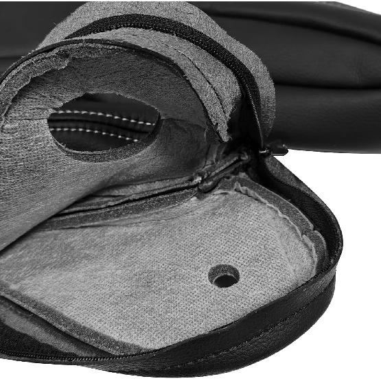 Microfiber Leather Seat Armrest Cover (Black) - Compatible with 2011-2016 Chrysler Town & Country - Left & Right Side - Color Code XLX1 (Check Glove