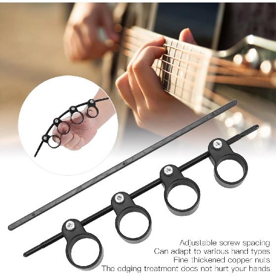 Guitar Finger Exerciser, Hand Gripper Strengthener, Finger Expander Piano Finger Separator Expand Finger Training Tool Finger Stretcher for Guitar
