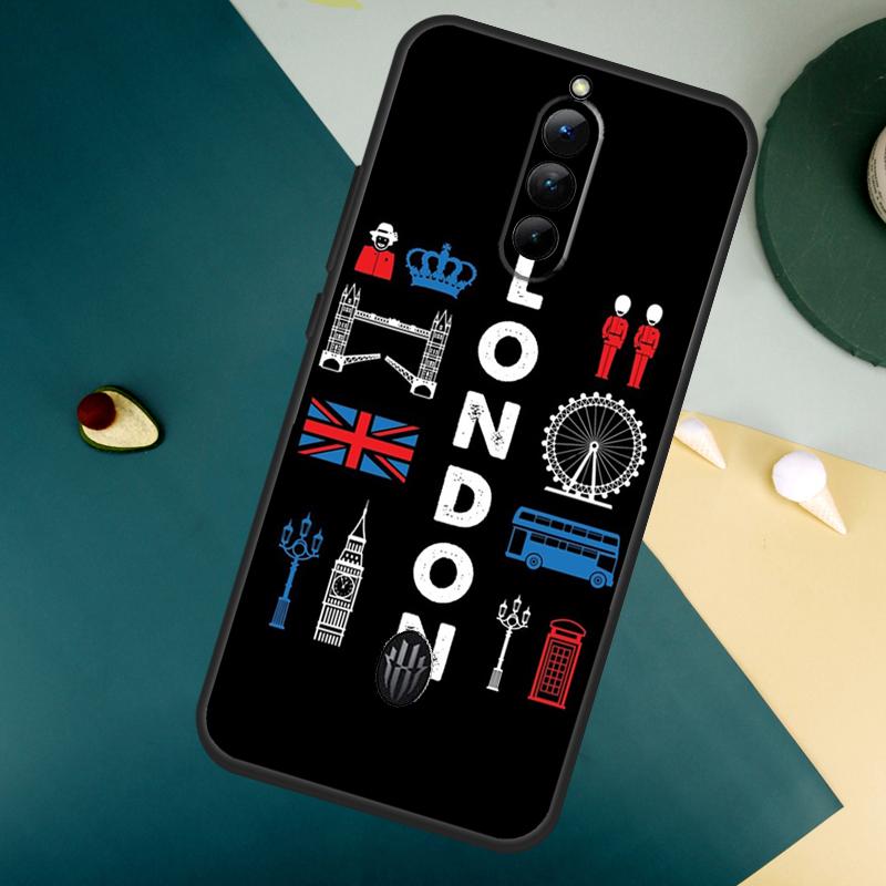 London Bus England Big Ben For ZTE Nubia Red Magic 10 Air 8 9 8S 9S 10S Pro Plus 7 6S 7S Pro Red Magic 11 Pro Plus Case