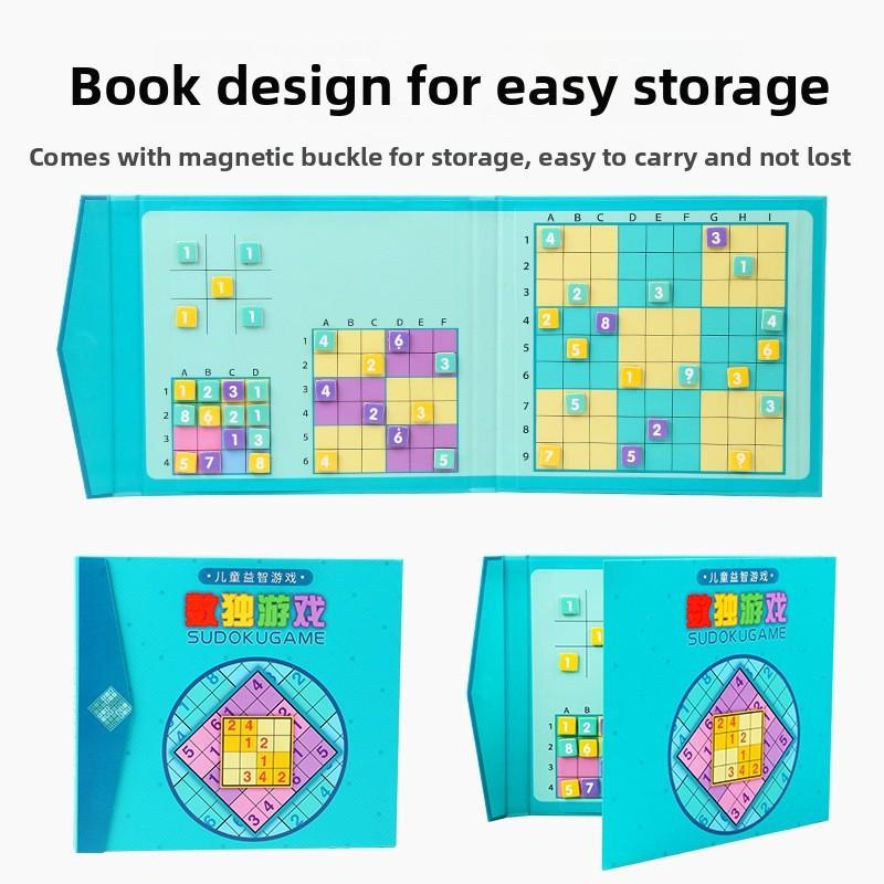 Wooden Magnetic Educational Sudoku Toy Kids Logical Thinking Cognitive Develope
