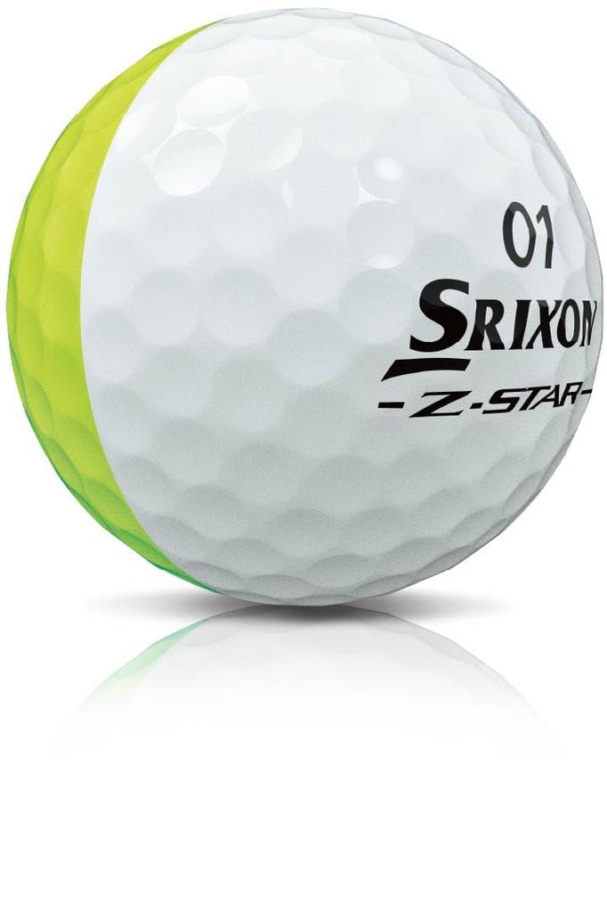 DUNLOP Srixon Divide Golf 2025 1 Dozen Z-Star Balls, Model, (12 Balls), White/Yellow