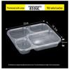 Lead Eagle Disposable Multi-Compartment Meal Prep Containers