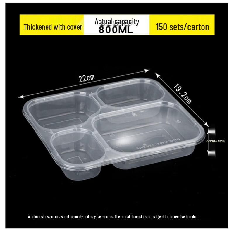 Lead Eagle Disposable Multi-Compartment Meal Prep Containers