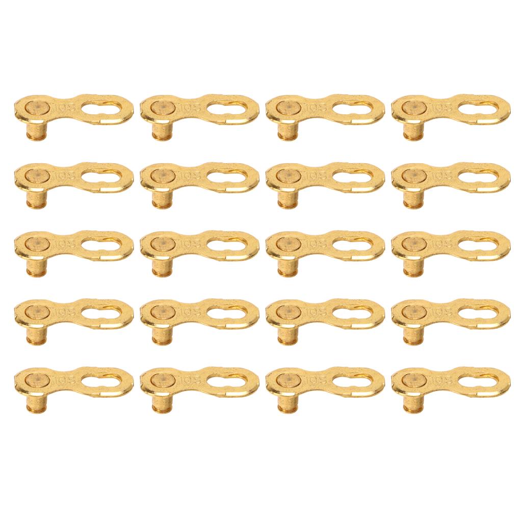 10 Pair Bike Chain Connector 10 Speed Chain Link Connector Bike Chain Repair Tool for Road Mountain Bikes Golden