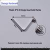 V-Shaped Stainless Steel Spring Clip, 6x8-38mm, for Telescopic Tubes