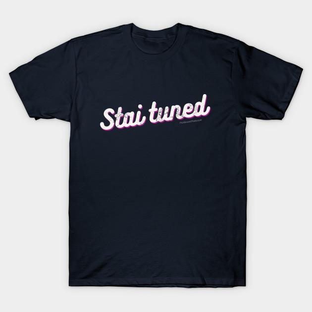 

Men Black Print T-shirt Stai Tuned. Alt Color. No-Cut Transfer Paper Print Cotton Tshirt S тёмно-синий