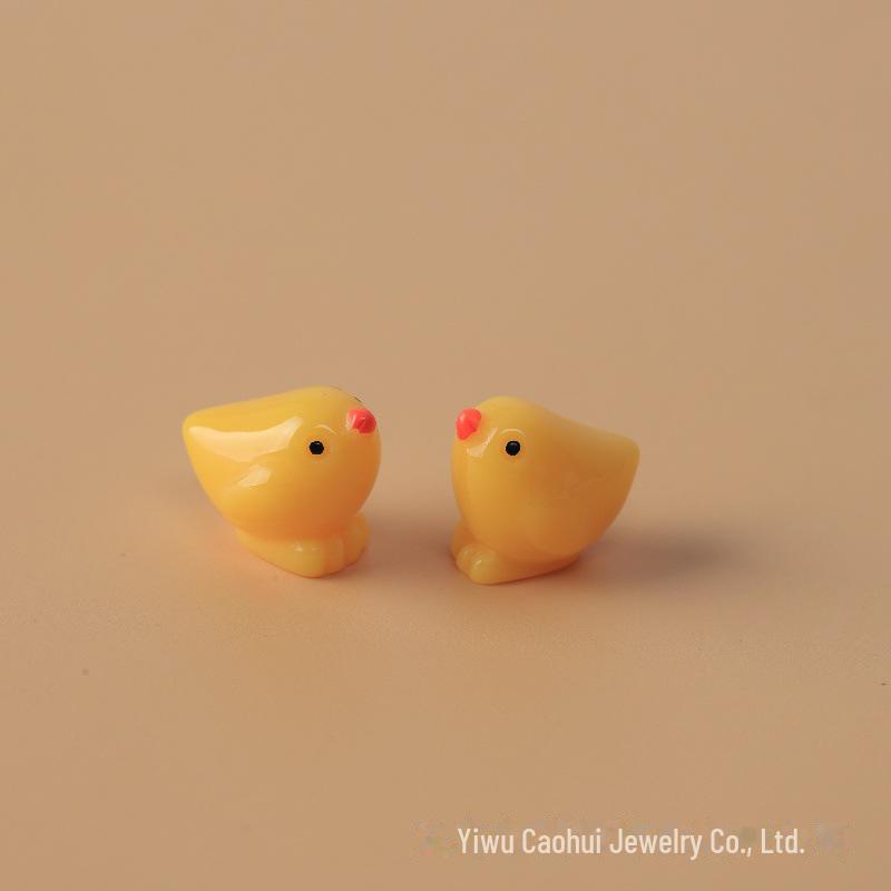 

Смоляний декор Сім я курчат з яйцем та гніздом - 3D DIY Мікроландшафтні прикраси