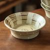 Creative Open Bowl Coarse Pottery Tableware Bowl Household Ceramic Noodle Bowl Salad Bowl Japanese Instant Noodle Bowl B & B
