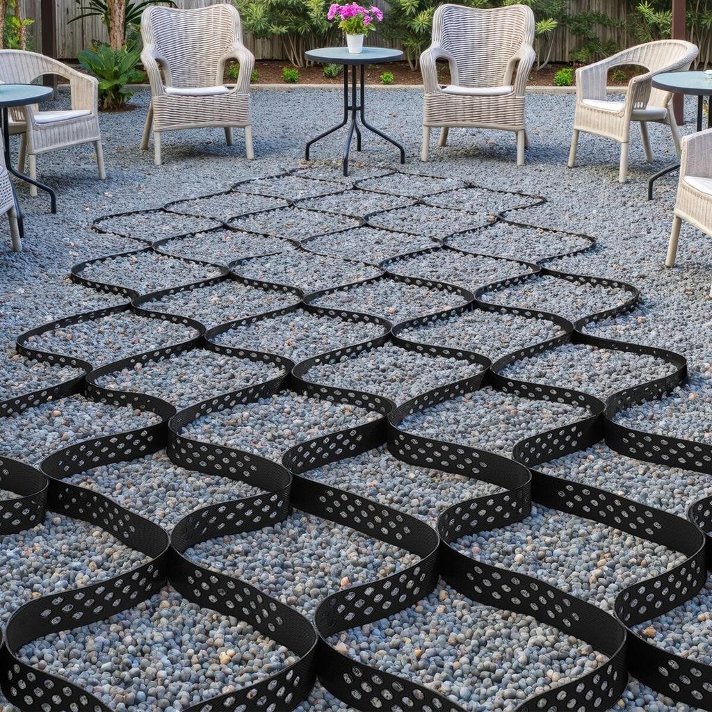 Ground Grid 2-In Deep Geocell Grid 32.81x9.84FT / 10000x3000mm for Gravel