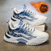 Winter student running sports shoes velvet cotton shoes soft soles heightening casual dad trendy shoes