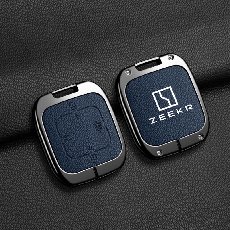 

Zeekr Car Key Decorative Metal Shell Cover for 001, 009, X, 007, 7x Models. Box Packaging