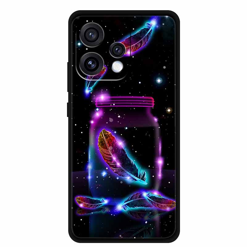 For Oppo Reno15 5G Case Coque Black Soft TPU Silicone Phone Case For Oppo Reno 15C Back Covers Case 6.59" Shockproof Fundas Para