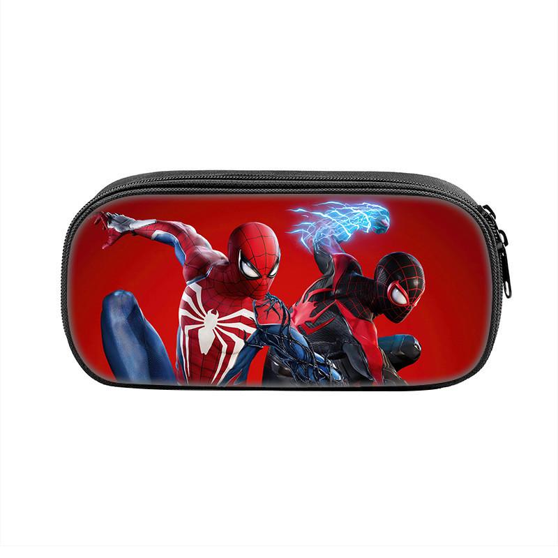 Spider Man Large Capacity Nylon Pencil Case For Students And Kids