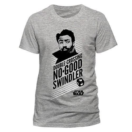 HAN SOLO MOVIE Lando - M, Grey (Unisex) T-Shirt NEUF XXL