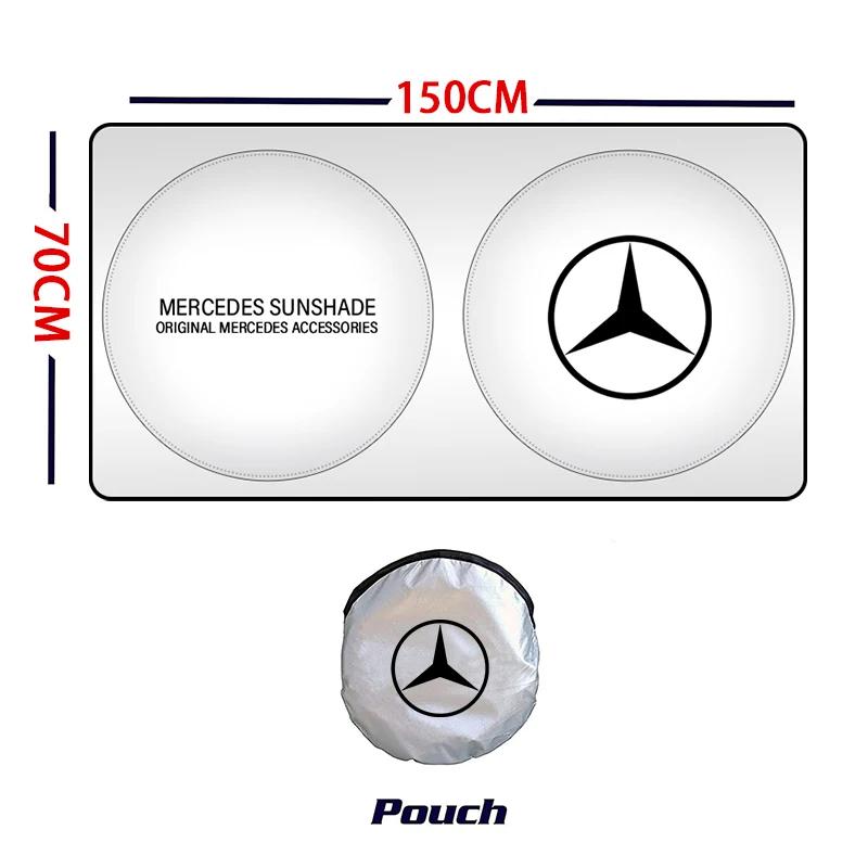 

Car Sticker 2026 New For Benz Car Front Window Sunshade Shield Folding Windshield UV Block Cover For Mercedes Benz C180 C200 C26