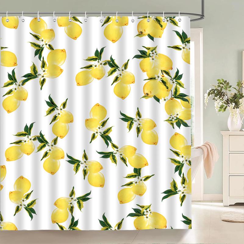 

3D Печатные Шторки для Душа Дерево Лист Цветок Растение Занавеска для Ванной Водонепроницаемая Ткань Шторы Полиэстер Ширма для Ванной 180X180см W90xH180cm