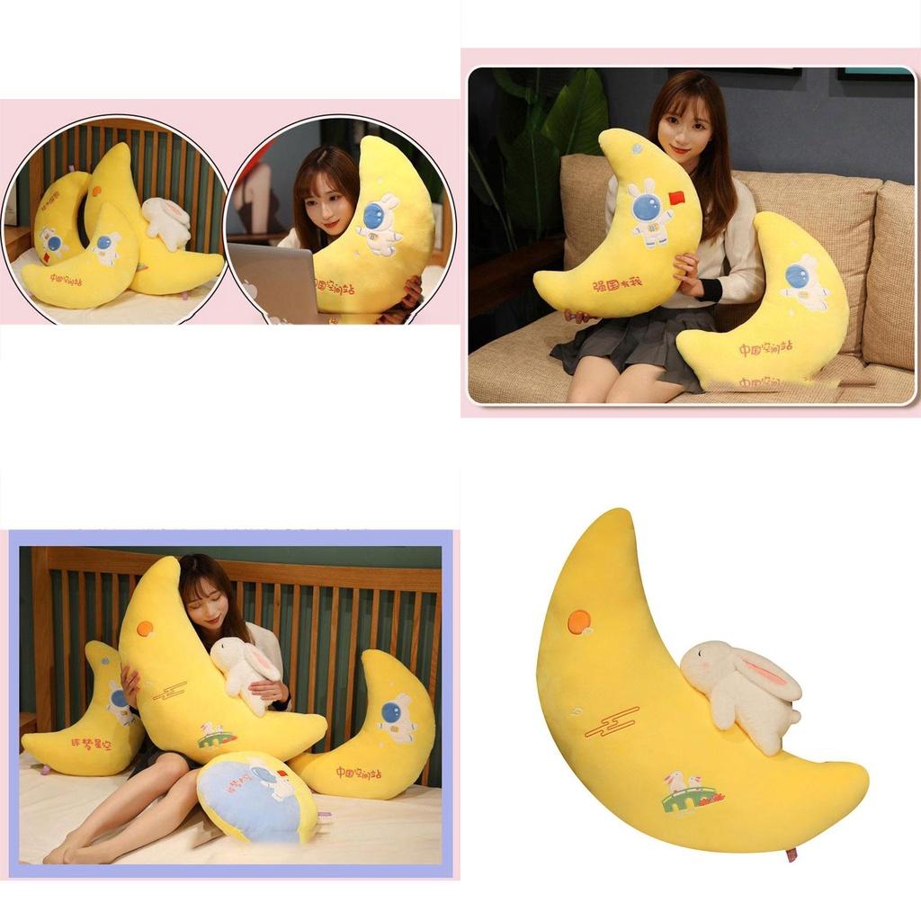 Cute Plush Toy Wholesale Cross-border Space Moon Pillow Sofa Cushion For Girls