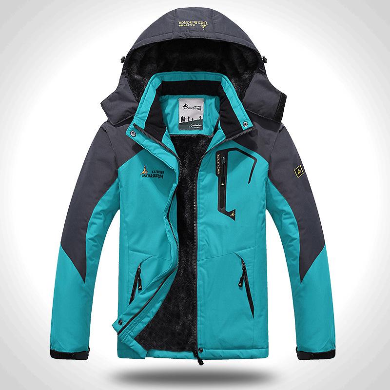 Men's Outer Jacket with Hood Plus Velvet Thickened Windproof and Warm Cotton padded Jacket