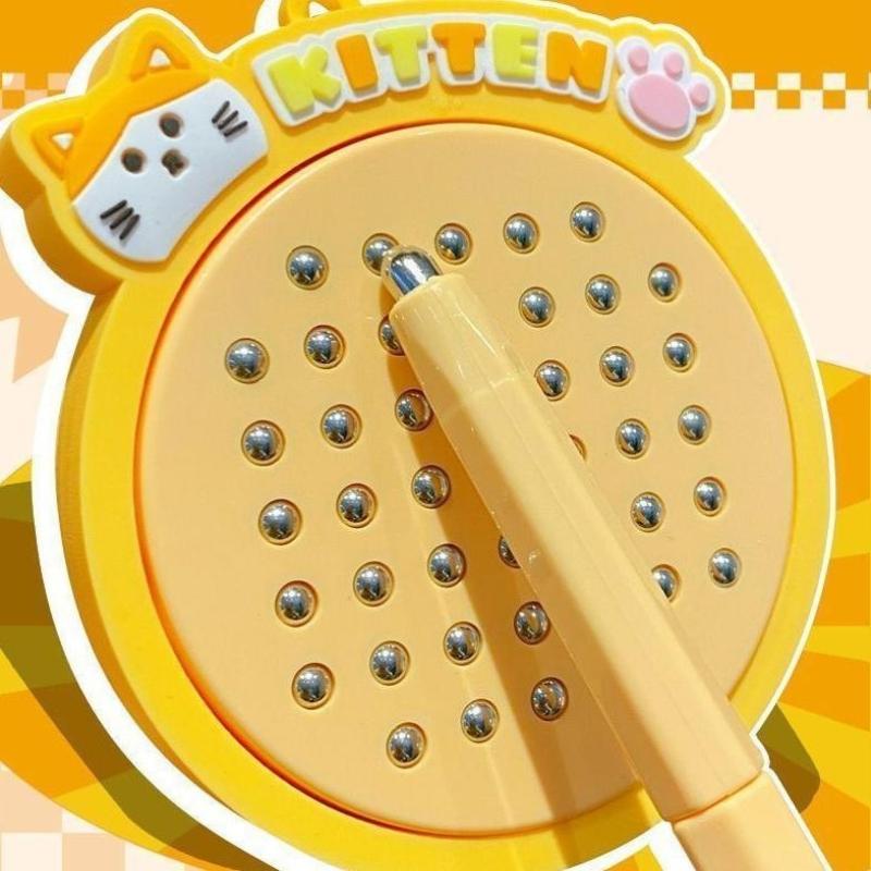 Mini Cute Cartoon Steel Ball Drawing Board Non Toxic Doodle Toy Pocket Sized Bag Charm Kids Birthday Gift Party Favor