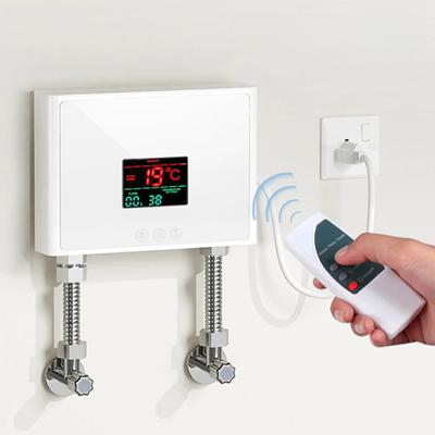 EU Instant Water Heater 3000W/5500W Wall-Mounted Electric Heaters for Bathroom Hot Water Shower and Home Kitchen Heating