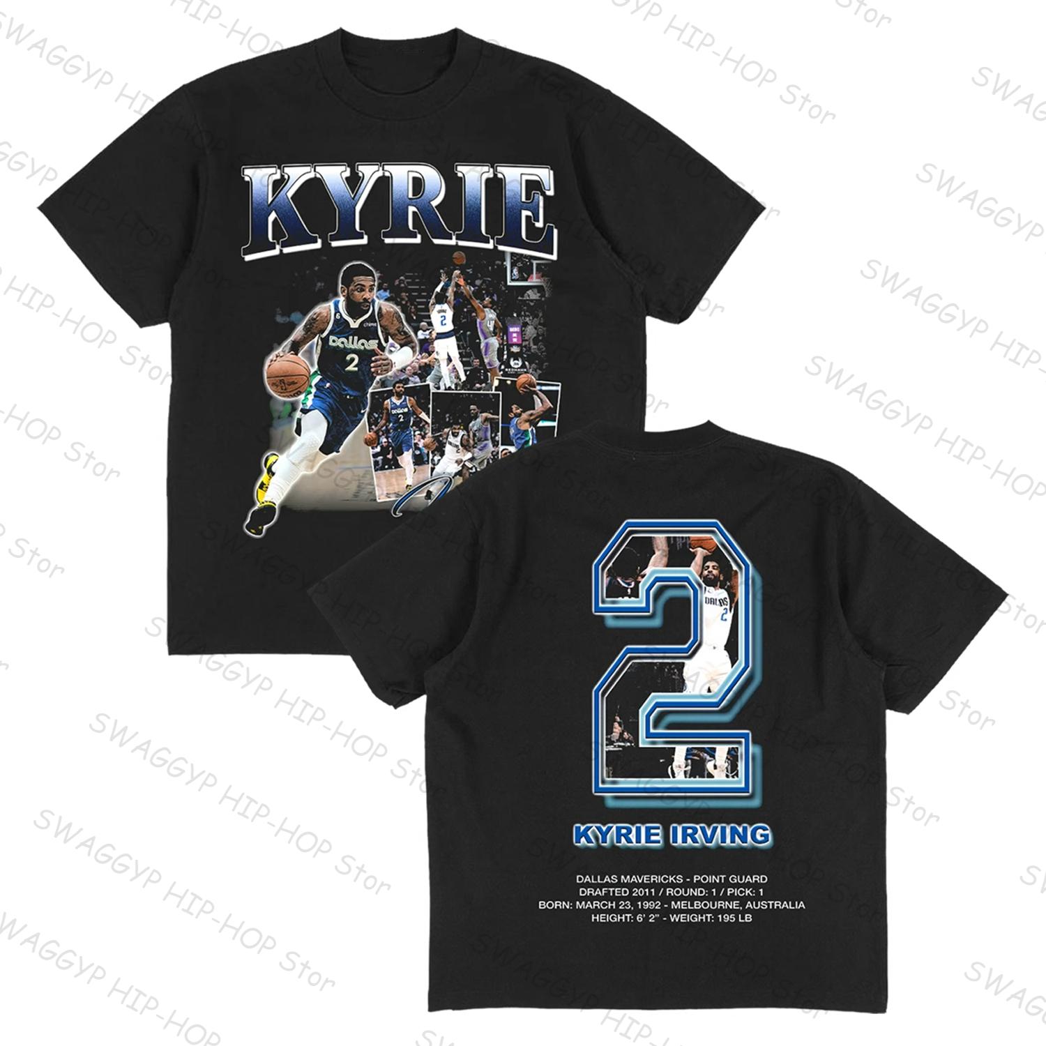 

2025 Grams Cotton Kyrie Irving Sports T-shirt Uncle Drew Hip Hop Men s Women s Short-Sleeved Tops ins y2k hot sell new brand S