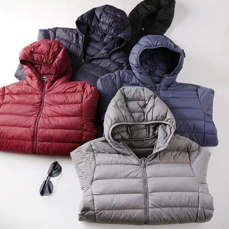 

Men s 2023 Slim Fit Lightweight Hooded Cotton Jacket - Casual Striped Design, Warm and Stylish L