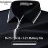 Men's Breathable Lyocell & Silk Blend Polo Shirt