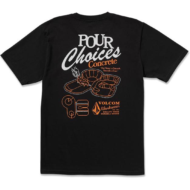 Volcom Herren Kurzarm Arbeits-T-Shirt – Schweres Baumwoll-Langlebiges T-Shirt