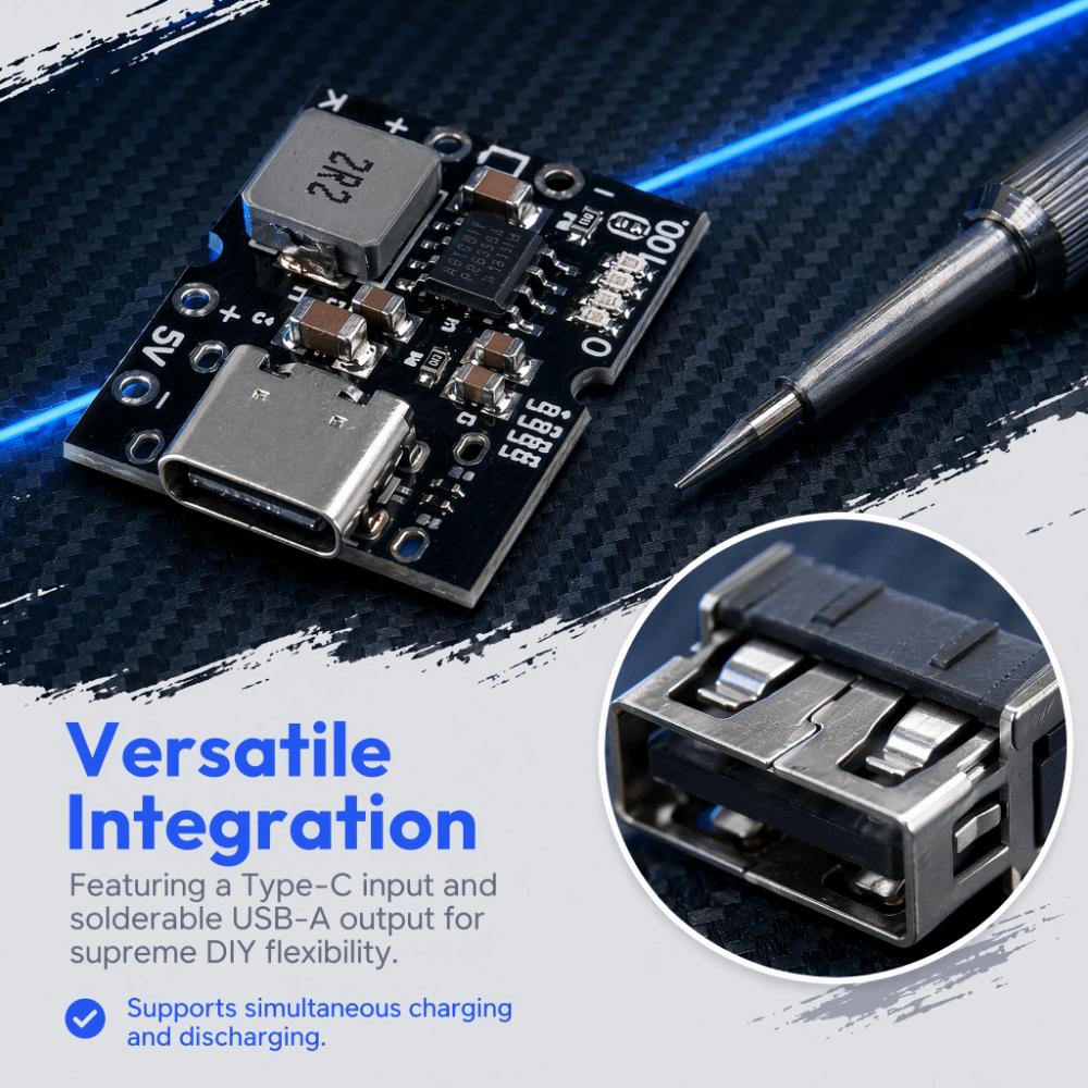 Overcharge Protection Power Supply Module Type-C Connector USB Charging Board Battery Charging