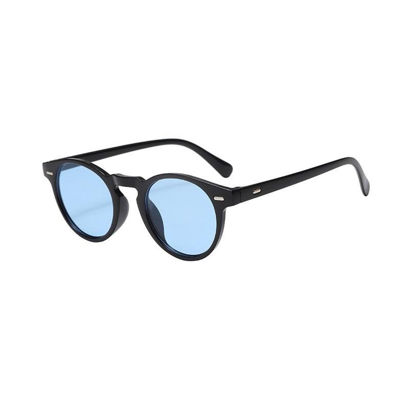 Trendy Green Retro Sunglasses Small Frame Unisex Fashion Rice Nail Sun Glasses for Women Men