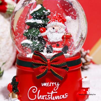 Santa Claus Luminous Rotating Crystal Ball Music Box - Perfect Christmas Gift for Kids, Boyfriends, or Girlfriends