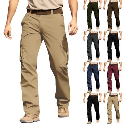 Herren Overalls Cargohose Outdoor Casual Athletic Wanderhose Baumwollhose Hose mit Tasche