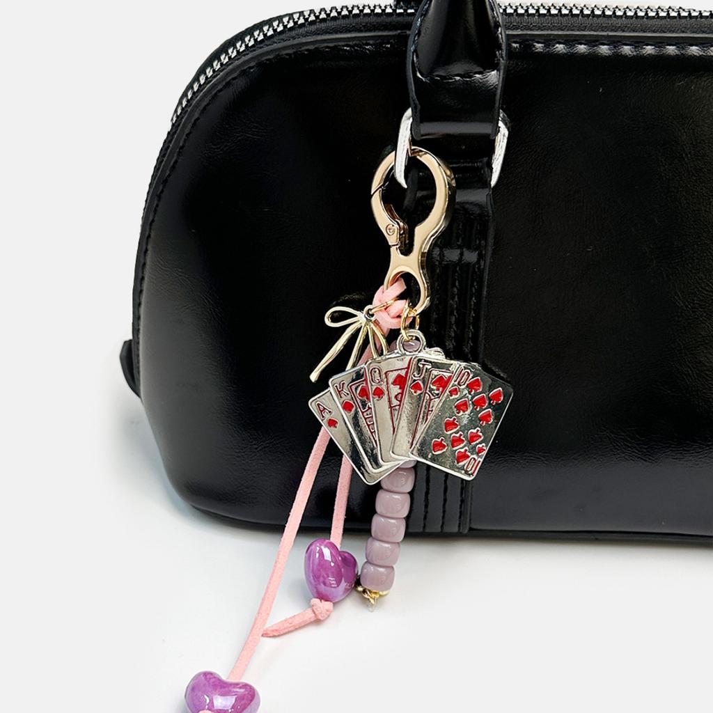 Bag Pendant Charm Braided Rope Keychain Bag Charms for Purse Handbags Bag Accessories Car Key Charm for Women Girls Gift