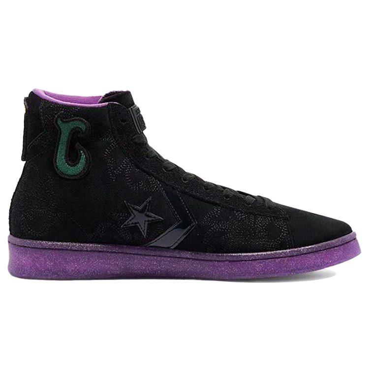 Pro Leather Joe Freshgoods x Pro Leather Converse High 'Černá Fialová' 170645C