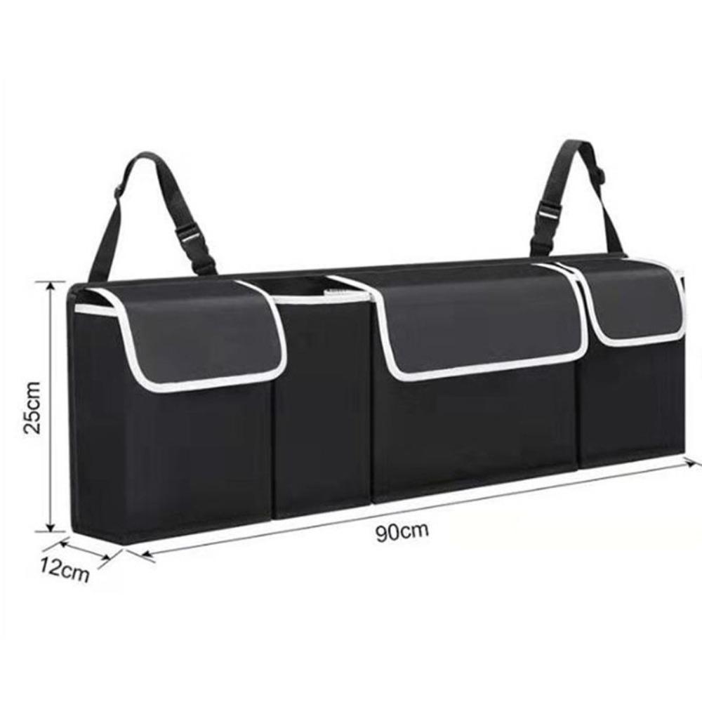 

Pocket Backseat Hanging Organizer Black Trunk Storage Box New Back Seat Storage Bags for SUV MPV
