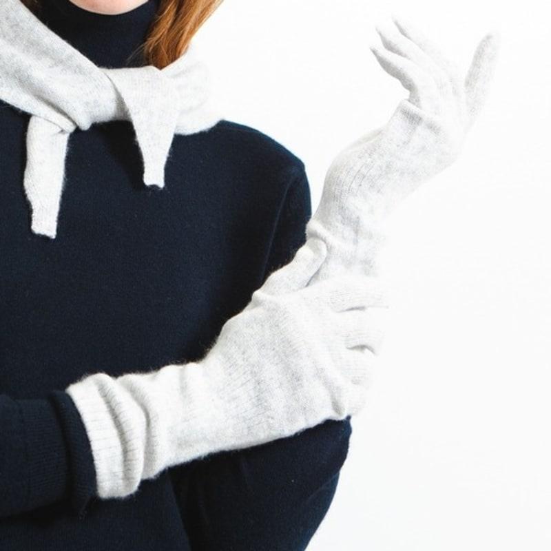 

Перчатки из чистого кашемира NYC_Серые Grey OS