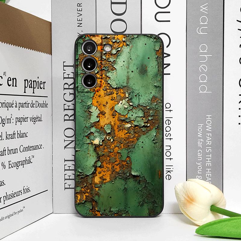 Creative Rusty Metal Surface Pattern Phone Case for Samsung Galaxy A56 A14 A55 A16 A54 A36 A53 A52 A51 5G Shockproof Soft Cover