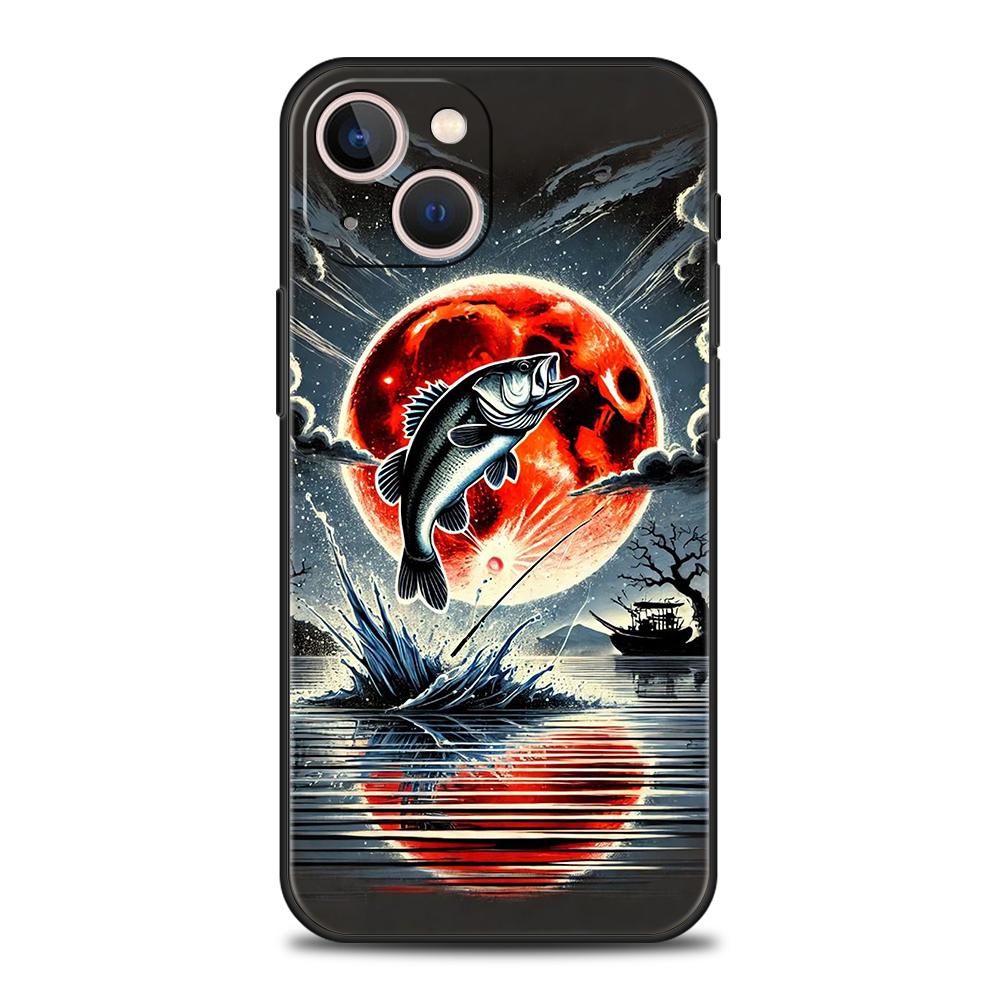 

Phone Case Cover for iPhone 17 16 15 14 13 12 Pro Max 11 Pro Max 17 AIR Plus Shockproof Soft TPU Shell Hunting Fishing Man Capas iPhone 17 Pro